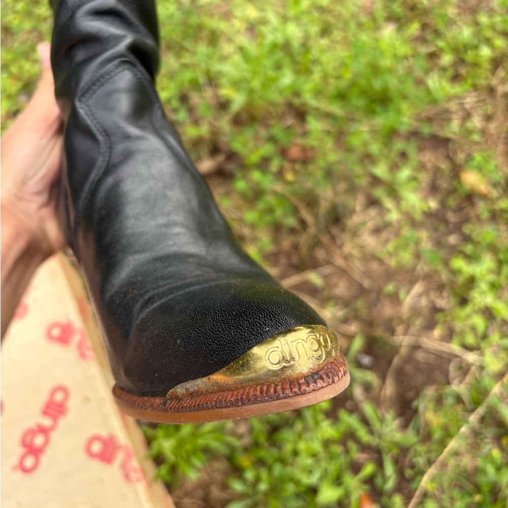 Vintage Dingo “Heaven to Betsy” Black leather Boots (cowboy boots) - Picture 2 of 5